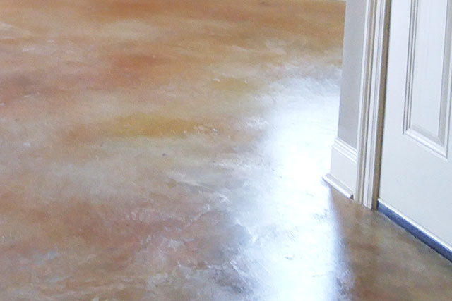 Stained flooring