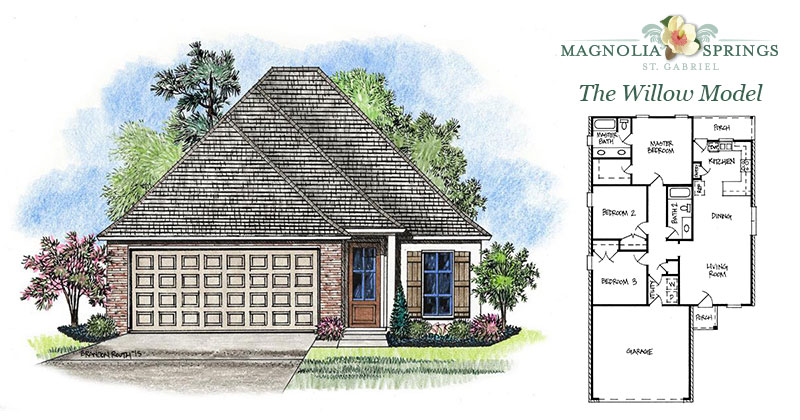 Real Estate Listing - Willow Model New Home in Magnolia Springs Louisiana