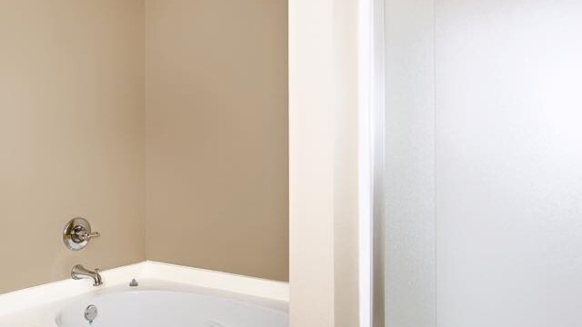 Garden Tub and Shower in the master bathroom of the Oak model