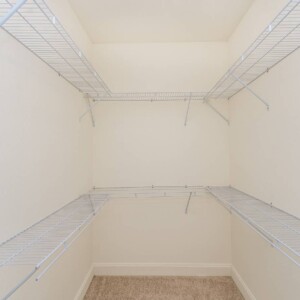 Walk in closet in Master Bedroom