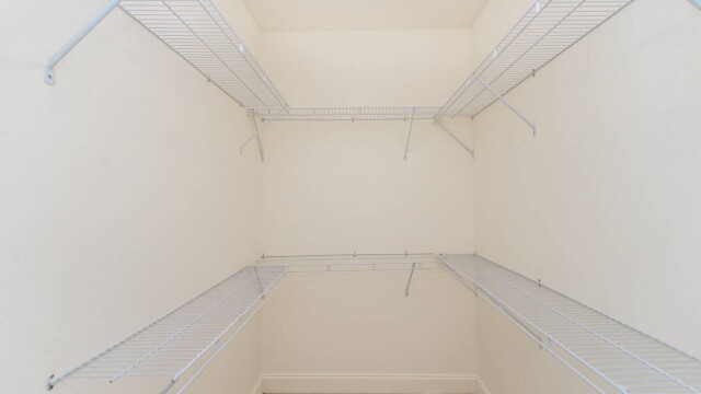 Walk in closet in Master Bedroom