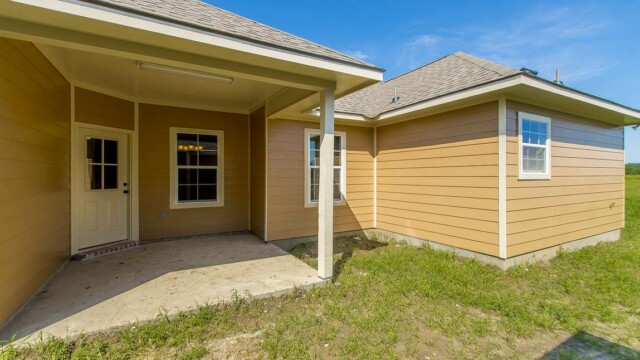 Cypress Model Rear View and Patio