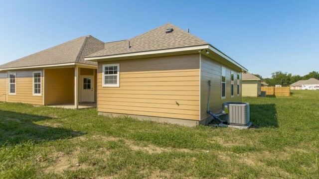 Cypress Model Rear View and Patio