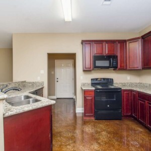 Cypress Model Kitchen Area and Cabinets in Magnolia Springs