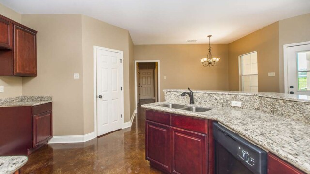 Cypress Model Kitchen Area in Magnolia Springs
