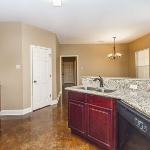 Cypress Model Kitchen Area in Magnolia Springs