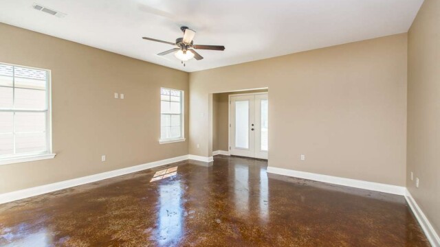 Cypress Model home's Living Area in Magnolia Springs