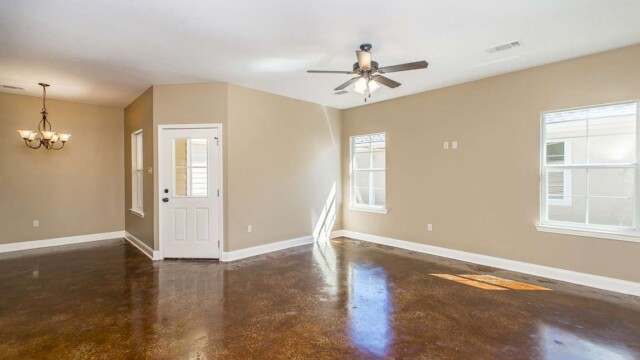 Cypress Model home's Living Area in Magnolia Springs
