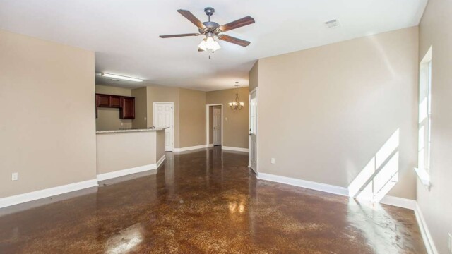 Cypress Model Living Area in Magnolia Springs