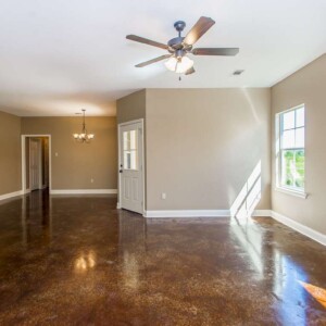 Cypress Model home's Living Area in Magnolia Springs