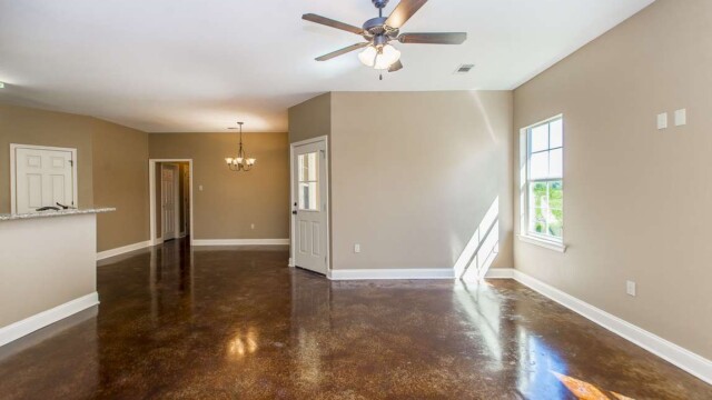 Cypress Model home's Living Area in Magnolia Springs
