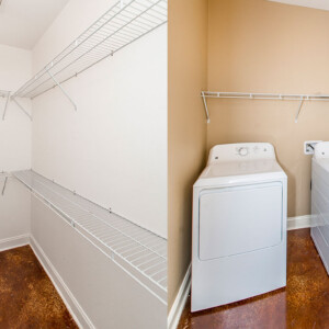 Cypress Model Home Closet and Washer Dryer